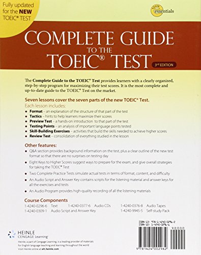 The Complete Guide to the TOEIC Test: iBT Edition (Exam Essentials),Used