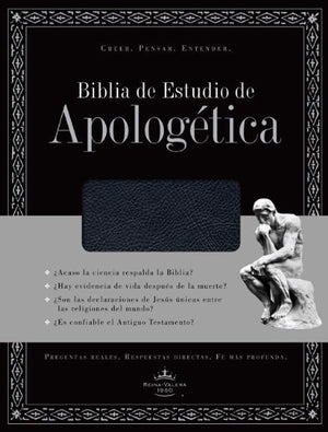 Biblia De Estudio De Apologetica, Imitacion Piel, Con Indice (Negro) (Spanish Edition)