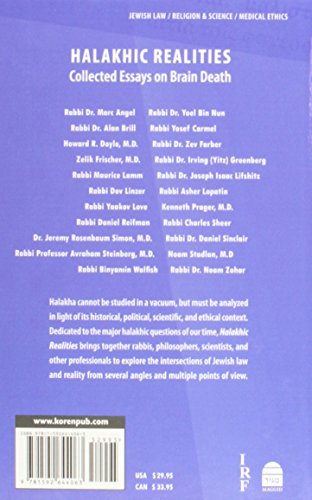 Halakhic Realities: Collected Essays On Brain Death,Used