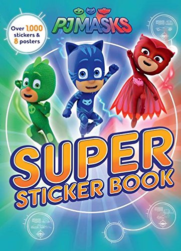 Pj Masks Super Sticker Book: Over 1,000 Stickers & 8 Posters,Used