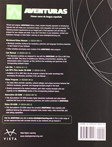 Adventuras: Lab Manual (Spanish Edition),Used