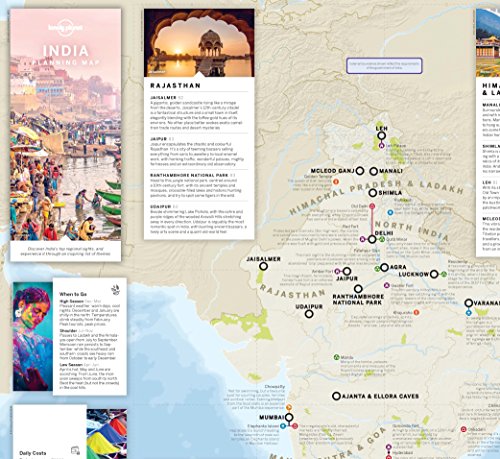 Lonely Planet India Planning Map,Used
