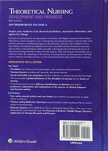 Theoretical Nursing: Development And Progress,New