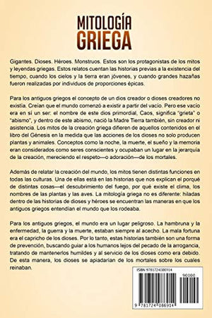 Mitologa Griega: Fascinantes Mitos de Dioses, Diosas, Monstruos y Hroes Griegos (Spanish Edition),Used