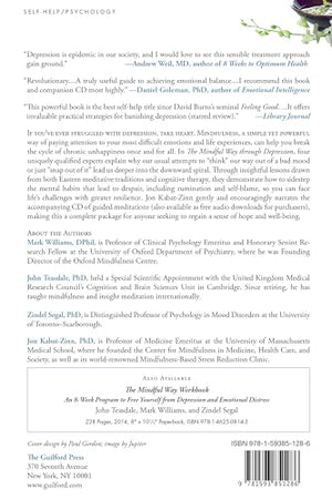 The Mindful Way Through Depression: Freeing Yourself from Chronic Unhappiness (Book & CD),New