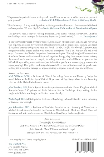 The Mindful Way Through Depression: Freeing Yourself from Chronic Unhappiness (Book & CD),Used