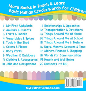 My First Haitian Creole Alphabets Picture Book with English Translations: Bilingual Early Learning & Easy Teaching Haitian Creol,Used
