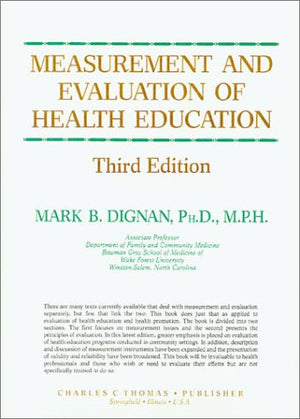 Measurement And Evaluation Of Health Education,New