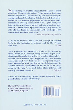 Mesmerism And The End Of The Enlightenment In France-new