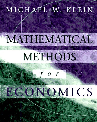 Mathematical Methods for Economics (The AddisonWesley Series in Economics),Used