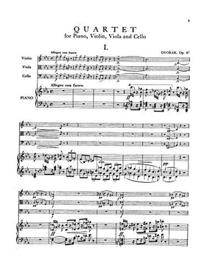 Quartet Opus 87 In E flat Major: For Piano, Violin, Viola and Cello (Kalmus Edition),Used