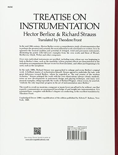 Treatise on Instrumentation (Dover Books On Music: Analysis),Used