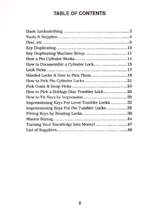 Basic Locksmithing,New