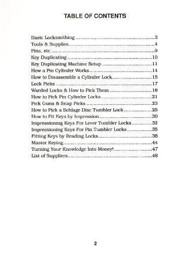Basic Locksmithing,New