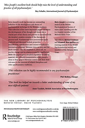 Psychic Equilibrium and Psychic Change (The New Library of Psychoanalysis),New