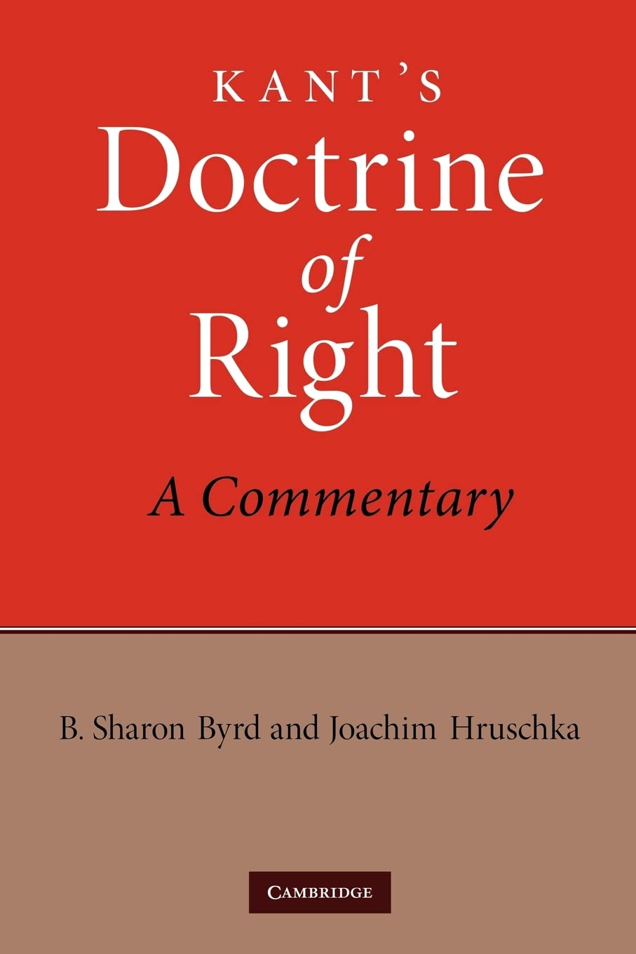 Kant's Doctrine of Right: A Commentary,Used