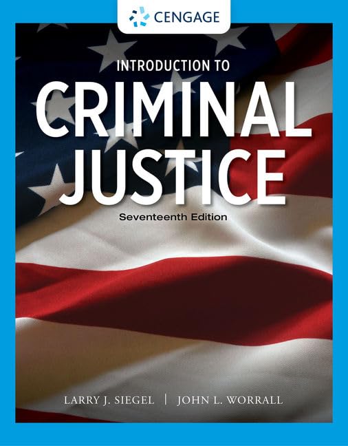 Introduction to Criminal Justice (MindTap Course List),Used