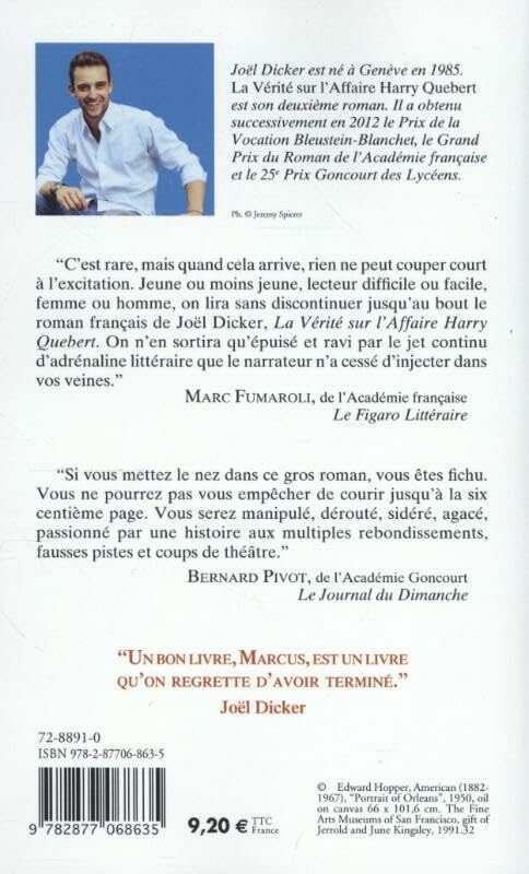 La verite sur l'affaire Harry Quebert (French Edition),Used