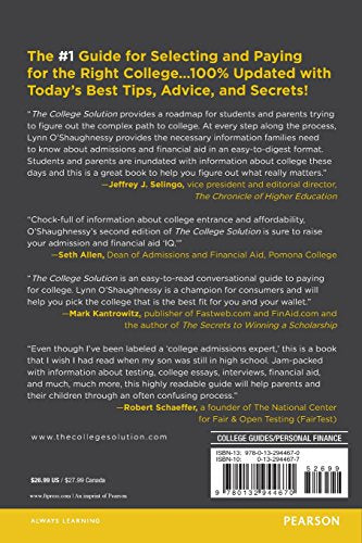 College Solution, The: A Guide for Everyone Looking for the Right School at the Right Price,Used