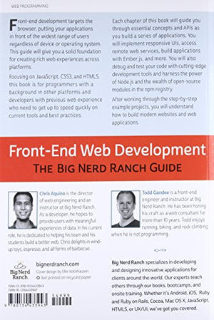 Frontend Web Development: The Big Nerd Ranch Guide (Big Nerd Ranch Guides)-used