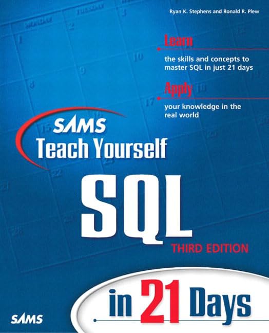 Sams Teach Yourself SQL in 21 Days (3rd Edition),Used
