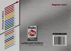 Rigby PM Platinum Collection: Individual Student Edition Magenta (Levels 12) the Way I Go to School,Used