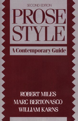 Prose Style: A Contemporary Guide (2nd Edition),New