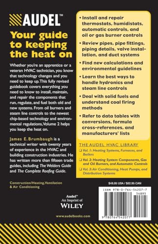 Audel Hvac Fundamentals, Volume 2: Heating System Components, Gas And Oil Burners, And Automatic Controls