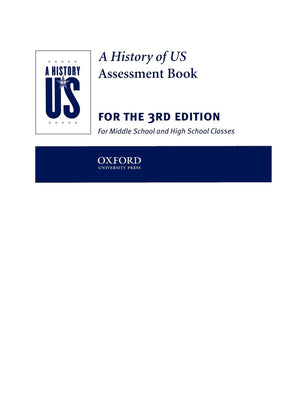 A History Of Us: Assesment Books 110 (A ^Ahistory Of Us),Used