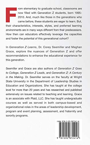 Generation Z Learns: A Guide for Engaging Generation Z Students in Meaningful Learning,Used