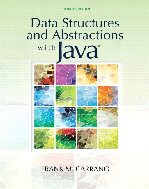 Data Structures and Abstractions with Java (3rd Edition),New