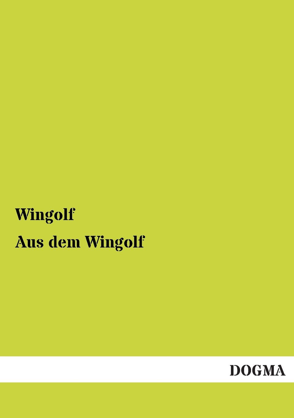 Aus dem Wingolf (German Edition),Used