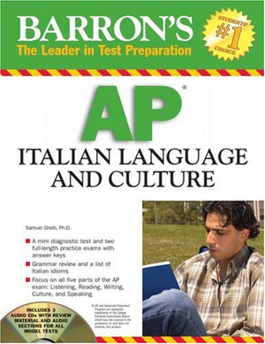 Barron's AP Italian Language and Culture: with Audio CDs (Barron's The leader in Test Preparation),Used