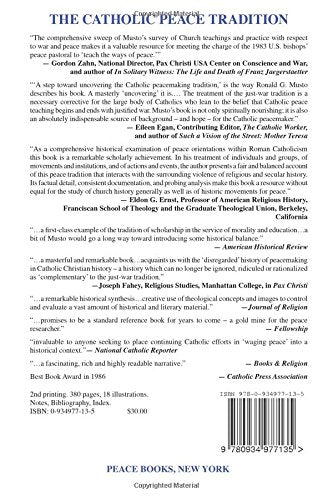 The Catholic Peace Tradition,Used