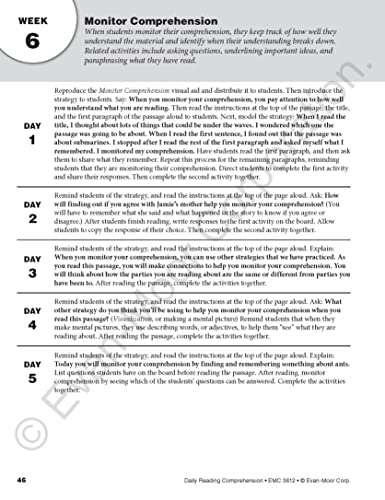 Evanmoor Daily Reading Comprehension, Grade 2  Homeschooling & Classroom Resource Workbook, Reproducible Worksheets, Teaching