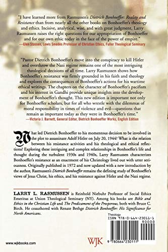 Dietrich Bonhoeffer: Reality And Resistance,Used