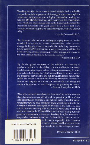 Reaching the Affect: Style in the Psychodynamic Therapies,New