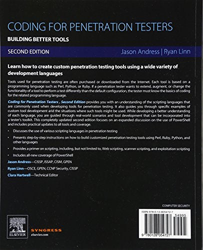 Coding for Penetration Testers: Building Better Tools,Used