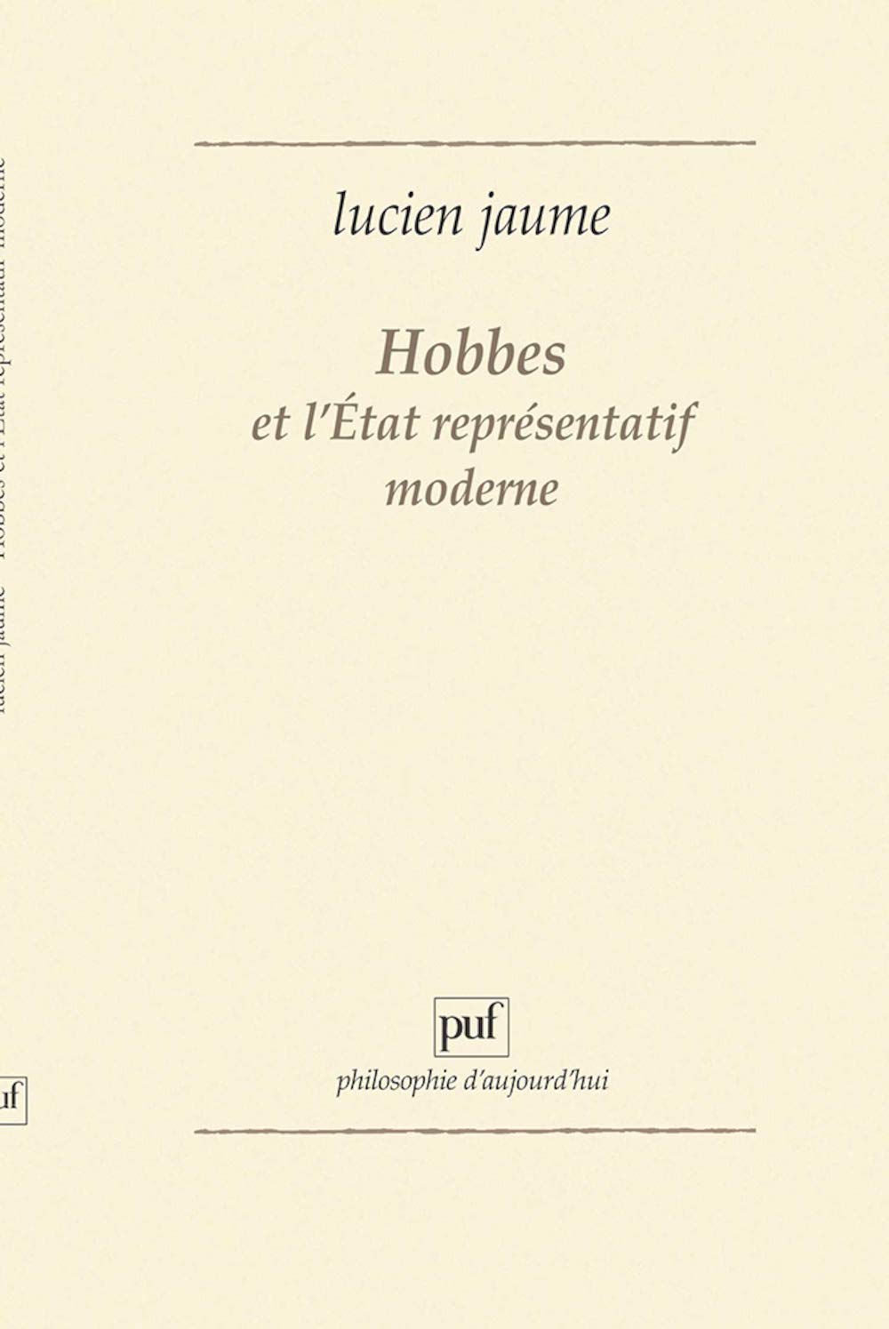 Hobbes et l'tat reprsentatif moderne,Used