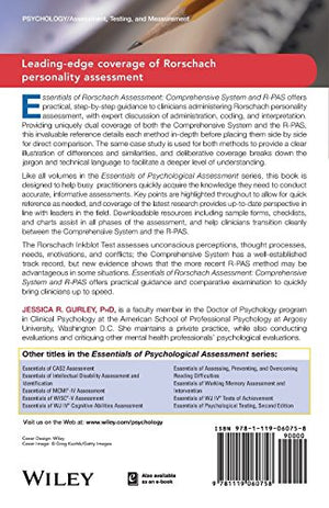 Essentials of Rorschach Assessment: Comprehensive System and RPAS (Essentials of Psychological Assessment),New