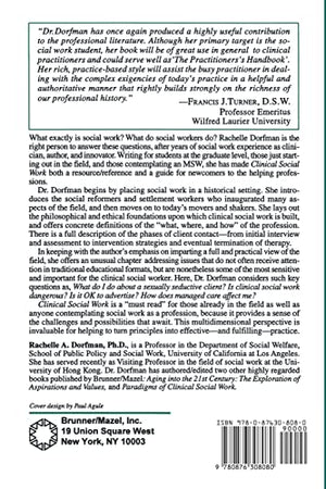 Clinical Social Work: Definition, Practice, and Vision (Brunner/Mazel Basic Principles into Practice Series, 9),Used