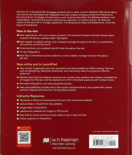 Scientific American Nutrition for a Changing World,Used
