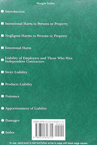 A Concise Restatement Of Torts, 3D (American Law Institute),Used