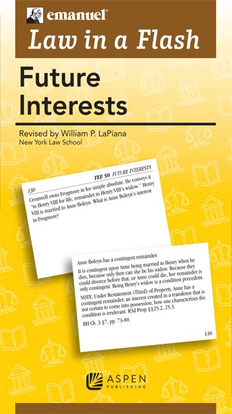Future Interests (Law in a Flash),Used