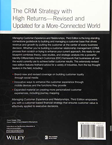 Managing Customer Experience and Relationships: A Strategic Framework,Used