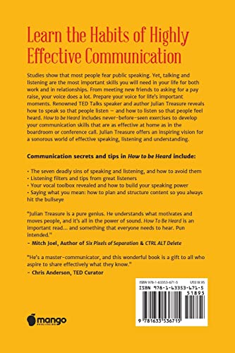 How to be Heard: Secrets for Powerful Speaking and Listening (Communication Skills Book),Used