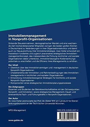 Immobilienmanagement in NonprofitOrganisationen: Analyse und Konzeptentwicklung mit Schwerpunkt auf kirchlichen und sozialen Or,Used