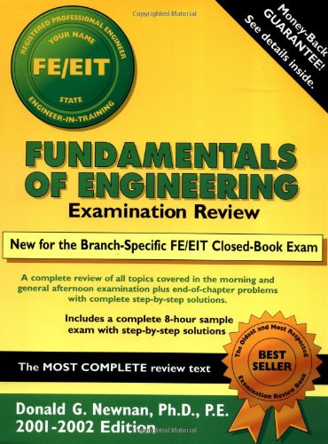 Fundamentals of Engineering Examination Review,Used