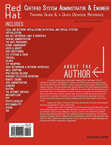 Red Hat Certified System Administrator & Engineer: Training Guide and a Quick Deskside Reference, Exams EX200 & EX300,Used