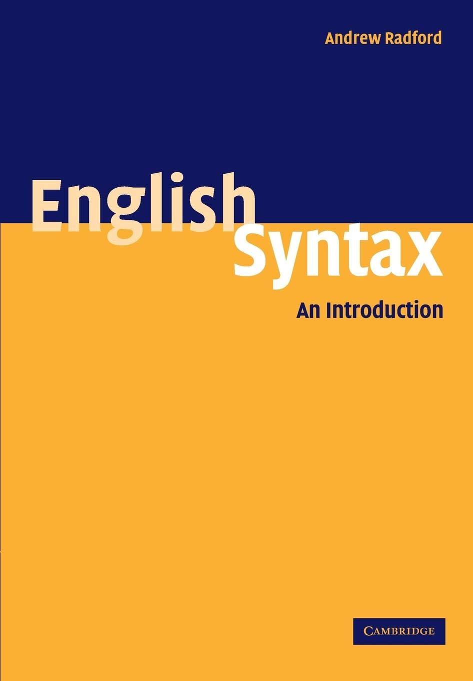 English Syntax: An Introduction,Used